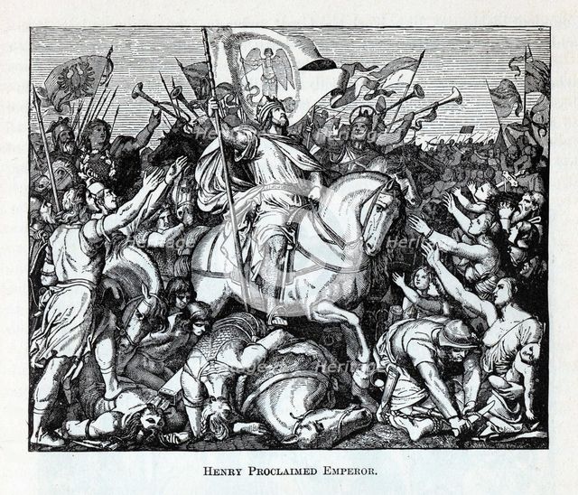 Henry Proclaimed Emperor, 1882. Artist: Anonymous  