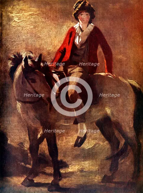 'Henry Raeburn on a Grey Pony', c1796, (1924). Creator: Unknown.