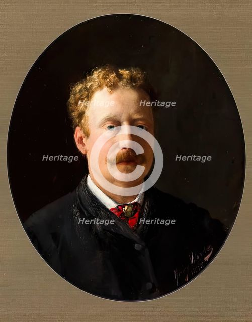Henry Woods, Self Portrait, 1885. Creator: Henry Woods.