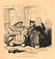 Henry wooing Catherine Parr 1897. Creator: John Leech