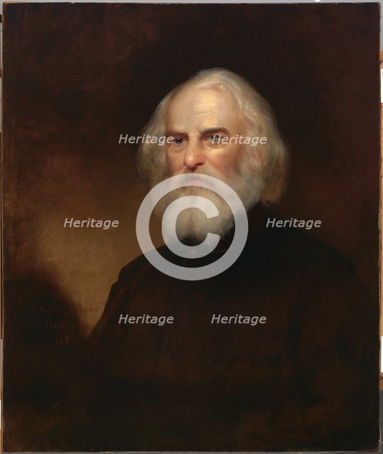 Henry Wadsworth Longfellow, 1869. Creator: Thomas Buchanan Read.