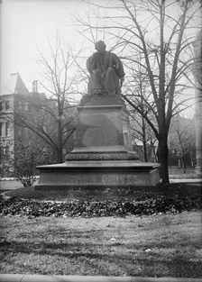 Henry Wadsworth Longfellow - Statue, 1917. Creator: Harris & Ewing