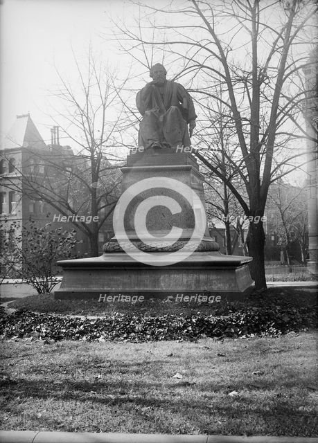 Henry Wadsworth Longfellow - Statue, 1917. Creator: Harris & Ewing.