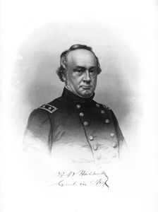 Henry Wager Halleck, American soldier, (1872).Artist: John A O'Neill