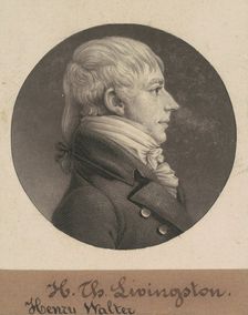 Henry Walter Livingston, 1804. Creator: Charles Balthazar Julien Févret de Saint-Mémin