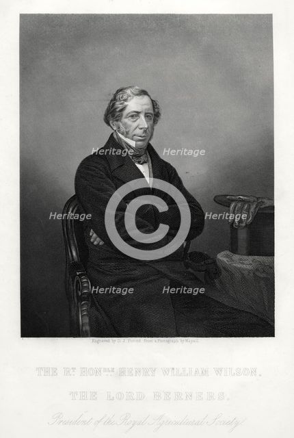 Henry William Wilson, 11th Baron Berners, c1880. Artist: DJ Pound