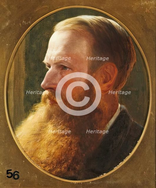 Henry William Banks Davis, Self Portrait, 1883. Creator: Henry William Banks Davis.