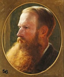 Henry William Banks Davis, Self Portrait, 1883. Creator: Henry William Banks Davis