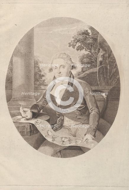 Henry William Bunbury Drawing his "Long Minuet", 1789., 1789. Creator: Thomas Ryder.