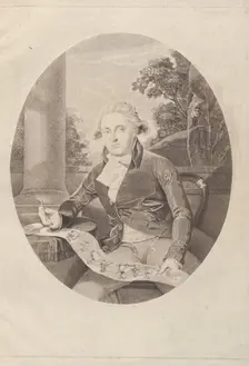 Henry William Bunbury Drawing his "Long Minuet", 1789., 1789. Creator: Thomas Ryder