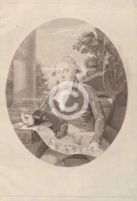 Henry William Bunbury Drawing his "Long Minuet", 1789., 1789. Creator: Thomas Ryder.