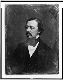 Henry William Herbert, head-and-shoulders portrait, three-quarters to left..., between 1844 and 1860 Creator: Mathew Brady