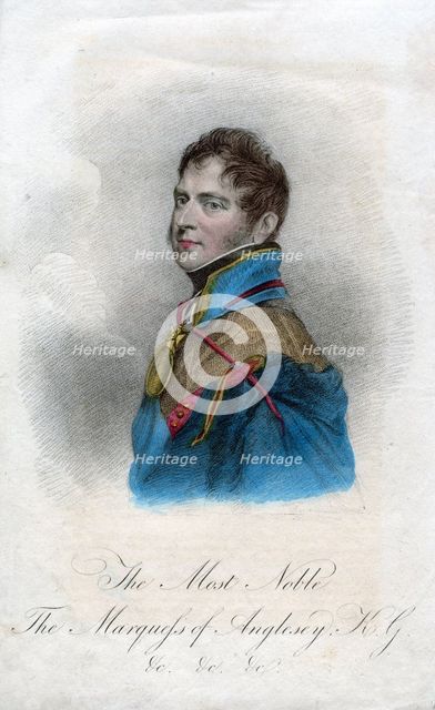Henry William Paget, 1st Marquess of Anglesey, British soldier.Artist: Thomson