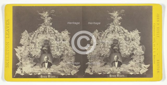 Henry Wilson, 1875. Creator: John P. Soule.
