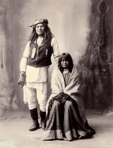 Henry Wilson and his wife, Americans of the Mohave, 1898. Creator: Frank A. Rinehart