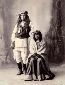 Henry Wilson and his wife, Americans of the Mohave, 1898. Creator: Frank A. Rinehart
