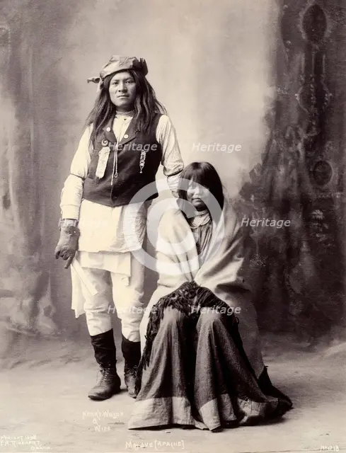 Henry Wilson and his wife, Americans of the Mohave, 1898. Creator: Frank A. Rinehart.