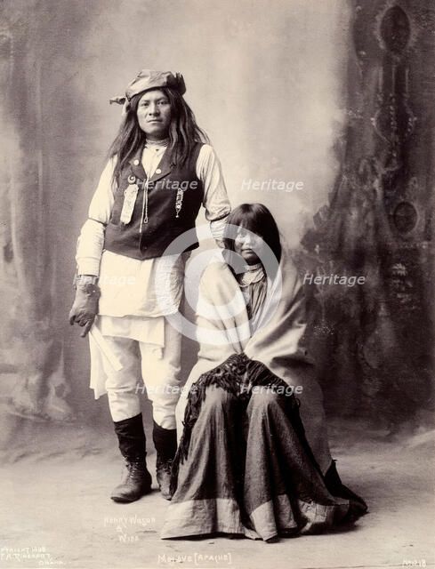 Henry Wilson and his wife, Americans of the Mohave, 1898. Creator: Frank A. Rinehart.