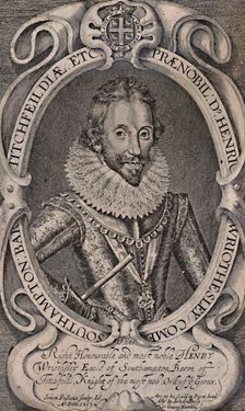 Henry Wriothesley, Earl of Southampton, patron of William Shakespeare, c1617 (1894). Artist: Simon de Passe