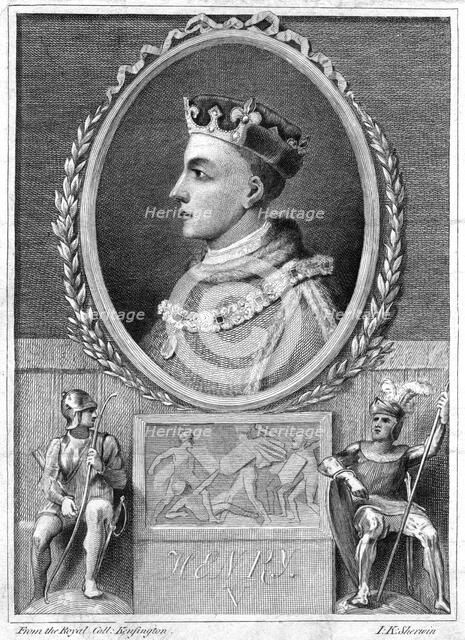 Henry V, King of England, (1788).Artist: IK Sherwin