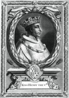 Henry V, King of England.Artist: P Vanderbanck