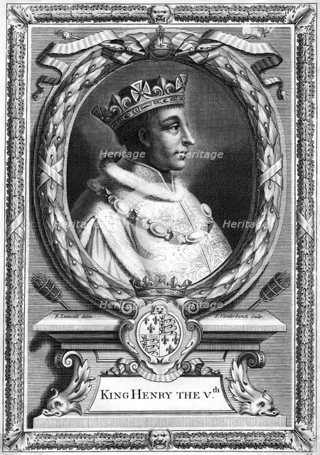 Henry V, King of England.Artist: P Vanderbanck