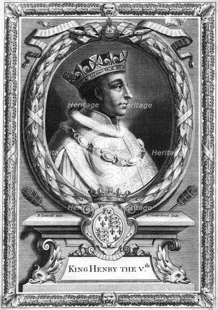 Henry V, King of England.Artist: P Vanderbanck
