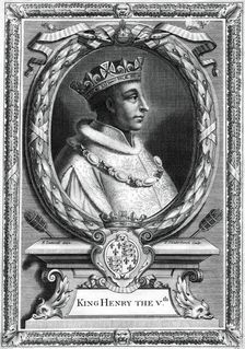 Henry V, King of England.Artist: P Vanderbanck