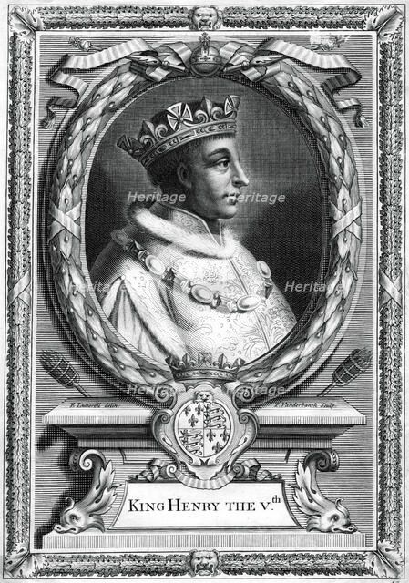 Henry V, King of England.Artist: P Vanderbanck