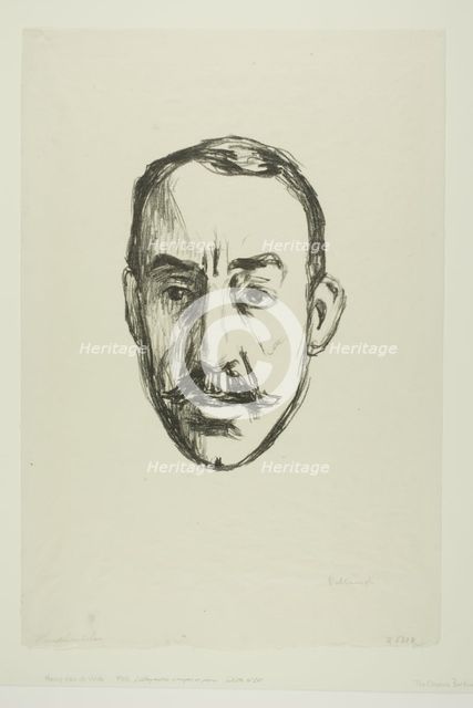 Henry van de Velde, 1906. Creator: Edvard Munch.