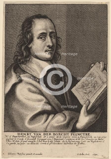 Henry van der Borcht, Painter, 1648. Creator: Wenceslaus Hollar.