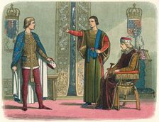Henry VI and the Dukes of York and Somerset 1450 (1864). Artist: James William Edmund Doyle