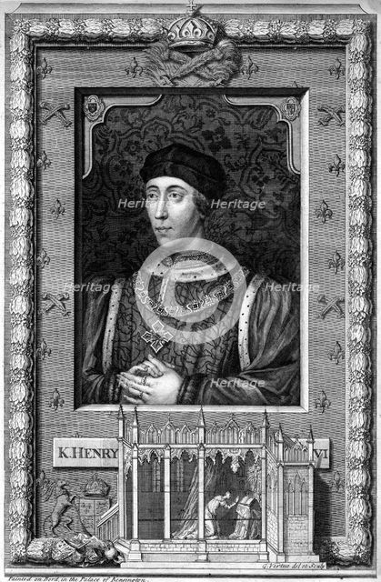 Henry VI of England, (18th century).Artist: George Vertue