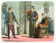 Henry VI of England and the Dukes of York and Somerset, 1450 (1864). Creator: James William Edmund Doyle