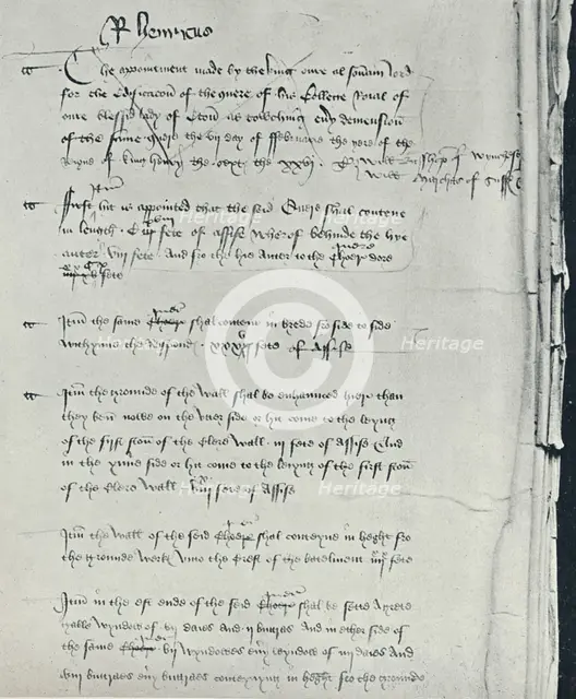 'Henry VI's Avyse with Alterations made in 1450', 1926. Artist: King Henry VI.