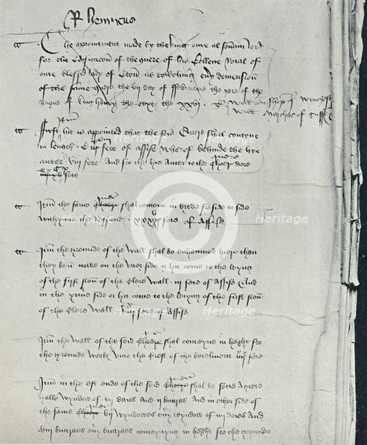 'Henry VI's Avyse with Alterations made in 1450', 1926. Artist: King Henry VI.