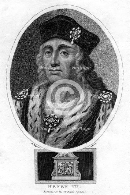 Henry VII of England, (1799).Artist: J Chapman