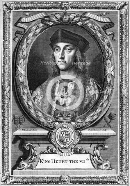 Henry VII of England, (17th century).Artist: Edward Lutterell