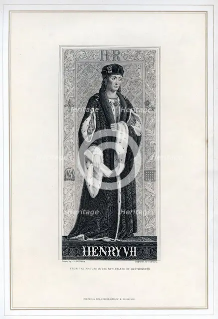 Henry VII of England, (19th century).Artist: T Brown