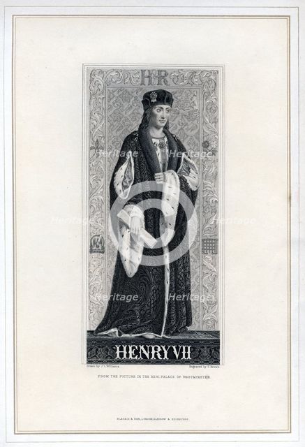 Henry VII of England, (19th century).Artist: T Brown