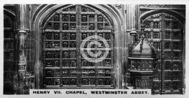 Henry VII Chapel, Westminster Abbey, London, c1920s. Artist: Unknown