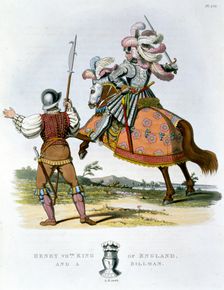 Henry VII, King of England, and a billman, (1824). Creator: Unknown