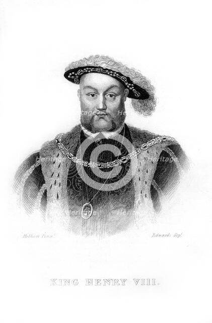 Henry VIII, (19th century).Artist: Edwards