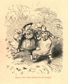 Henry VIII. and Catherine of Aragon 1897. Creator: John Leech