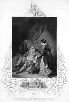 Henry VIII and Catherine Parr, (19th century). Artist: J Rogers