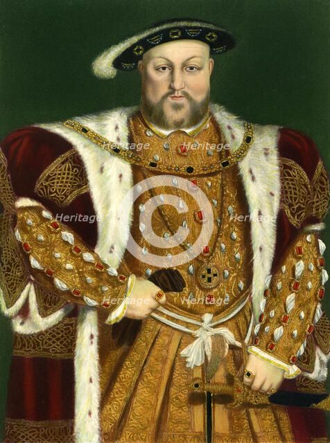 'Henry VIII', c1543, (1902).Artist: Hans Holbein the Younger
