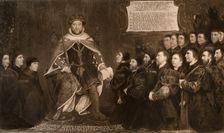 Henry VIII, Granting a Charter to the Barbers and Surgeons Guilds 1541, (1902).Artist: Hans Holbein the Younger