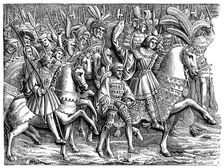 Henry VIII in the Field of the Cloth of Gold, 1520, (1870)