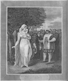 Henry VIII in rage with the Chancellor Who Came To Seize Catherine Parr 1838