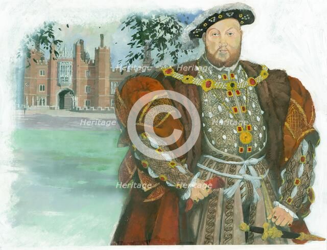 Henry VIII, King of England, 1990s. Artist: Ivan Lapper.